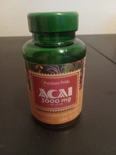 2 bottlesPuritans Pride Triple Strength Acai - 3000 mg 240 Softgels - Exp. 11/26