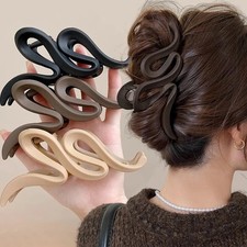 Large Acrylic Hair Claw Clip 13cm Matte Wave Hairpin Hair Accessories for Women
