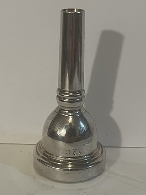 Trombone mouthpiece 12 C silver finish(ding On Shank)