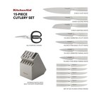 KitchenAid Gourmet 15-pc. Japanese Steel Knife and Sharpener Block Set — photo 10