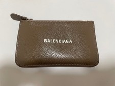 Balenciaga Brown Leather Card Case Limited Edition Women's accessories, popular