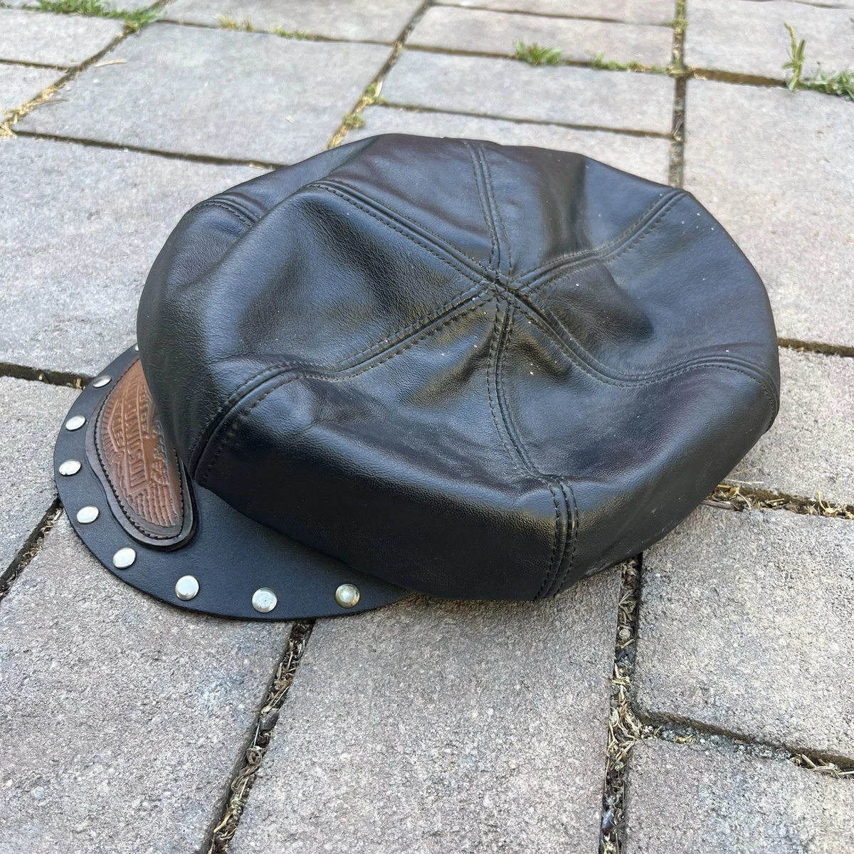 Harley-Davidson Black Leather Hats for Men for sale - eBay