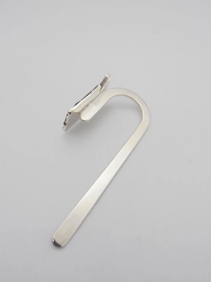 Marina Militare italiana : Segnalibro in Argento 925- Segnapagina Libro - Stemma - Immagine 4 di 4