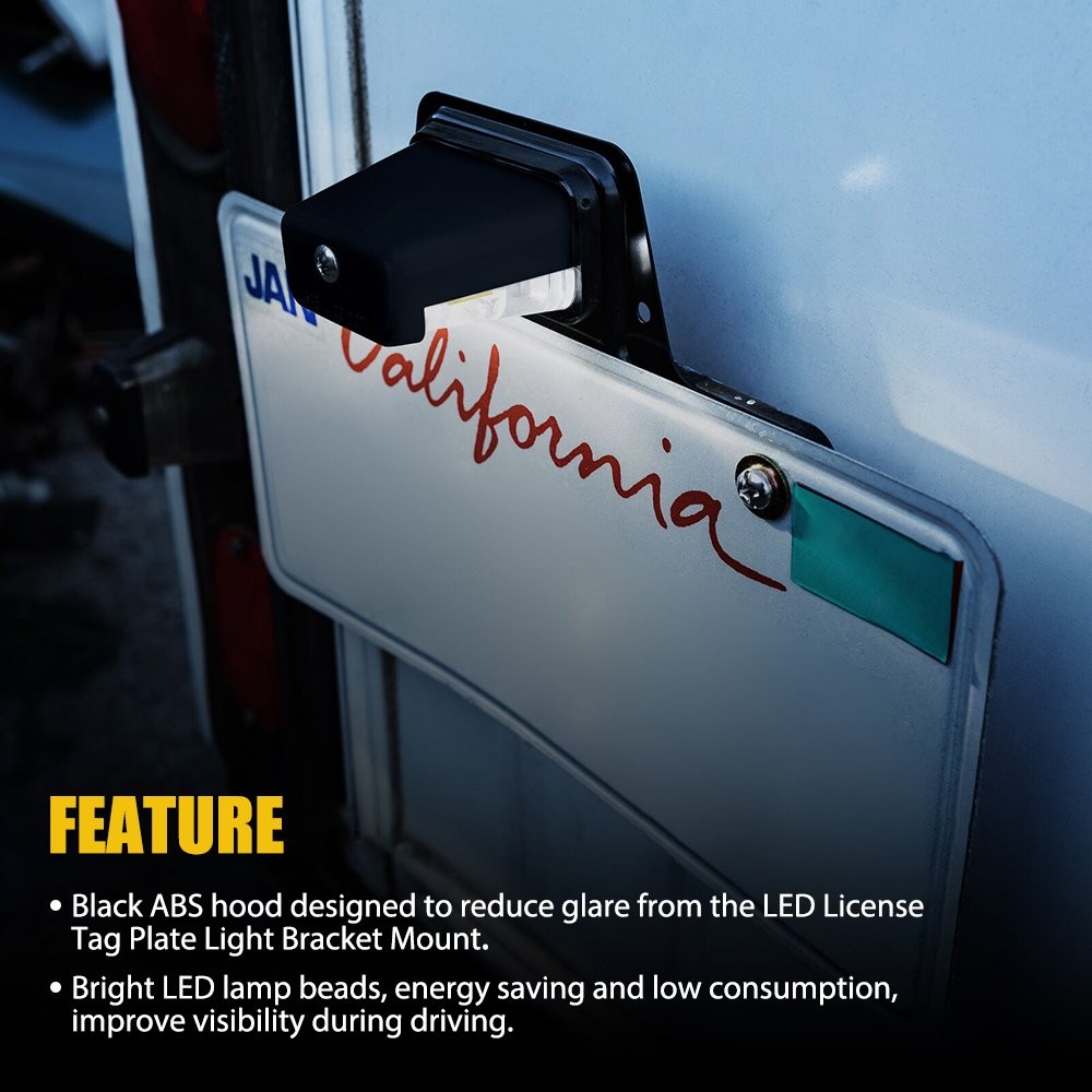 12V Car License LED Tail Plate RV Light Camper UTV Trailer Van Truck Cool White thumbnail 7