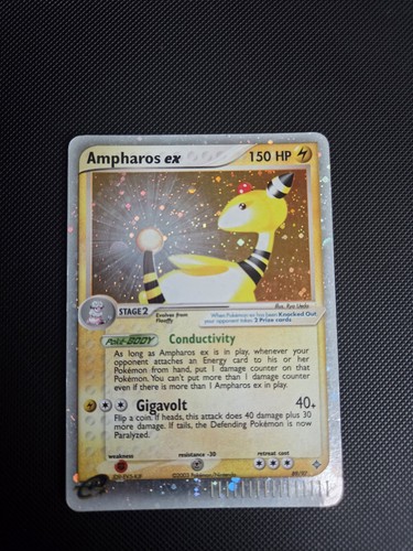 Ampharos ex 89/97 EX Dragon 2003 Holo Rare Pokémon Card TCG