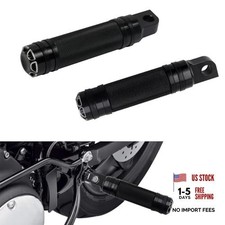 Motorcycle Foot Pegs Rest, Black Mounting Footpegs, Male Billet Pedals Mount