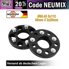 Spurverbreiterungen Distanzscheiben Passend für Mercedes Alu Schwarz