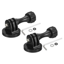 2 Pcs Action Camera Tripod, Aluminum Tripod Mount Style 1(Black, 54 x 29-mm)