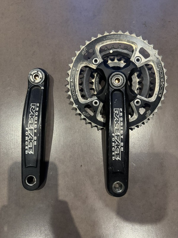 Raceface Prodigy DH forged crankset 175mm retro mountain bike mtb vintage isis