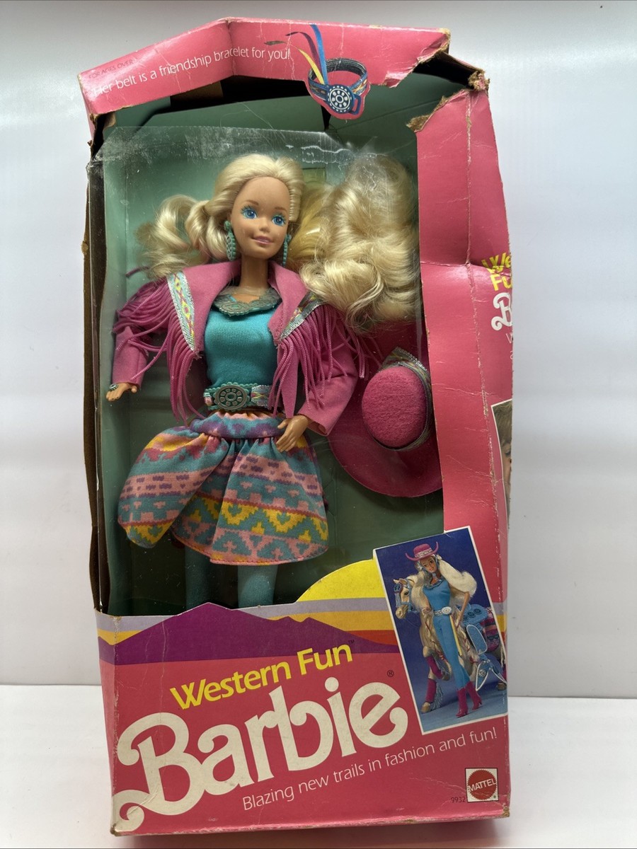 Vintage 1989 Mattel “Western Fun Barbie” #9932 | eBay