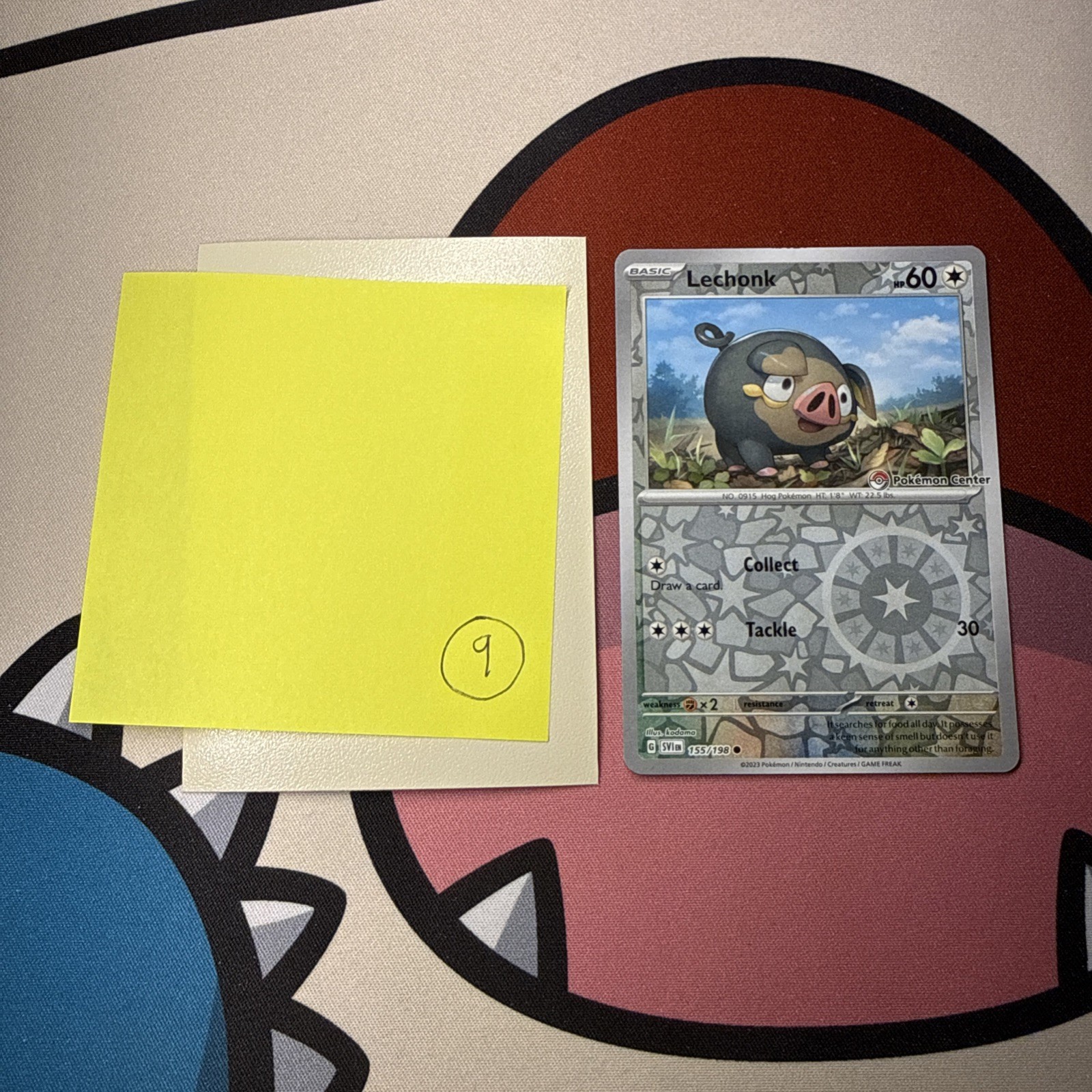Lechonk Reverse Holo Pokemon Center Promo #155/198 Scarlet & Violet 2023