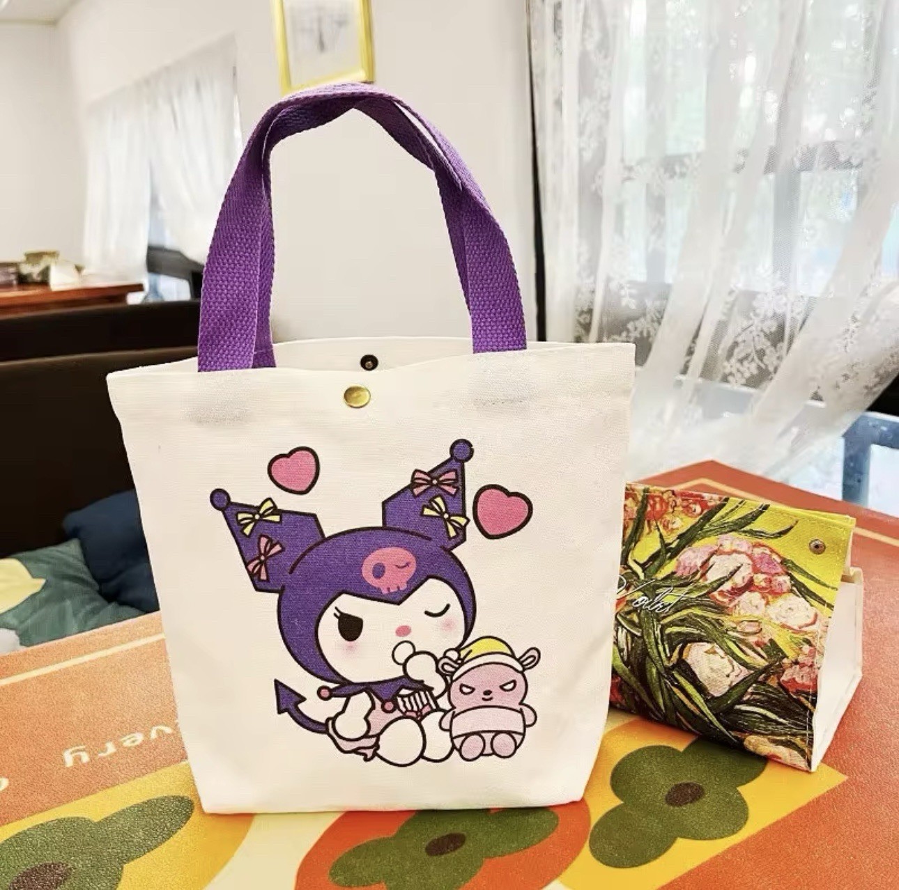 Kuromi -Cartoon Anime- Canvas Tote Bag - Shoulder Bag