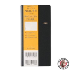 NEW NOLTY 2026 Weekly Planner Wick 7 Black 1771 2025 December Start