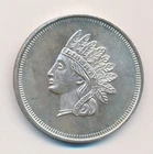 INDIAN HEAD STYLE 1 ONE TROY OUNCE 999 SILVER ROUND