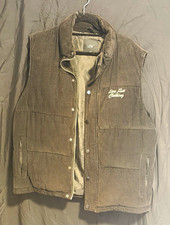 LFDY Herren Cordweste schwarz Gr. L bestickt ...