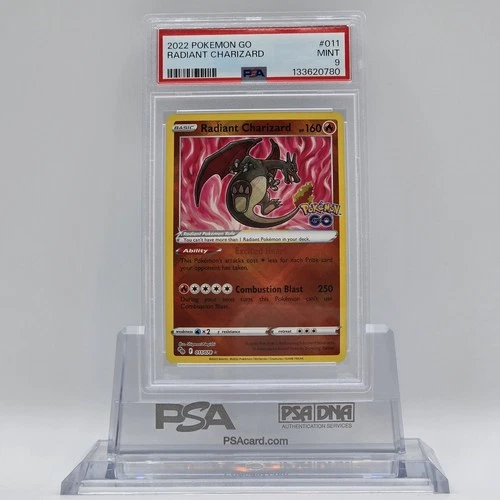 2022 Pokemon Go #011 Radiant Charizard PSA 9