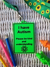 I Have Autism, 3D Printed Disability ID Communication Tag