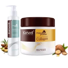 Karseell Protein Cream Collagen Mask Damaged Hair Repair Leave In Heat Protector