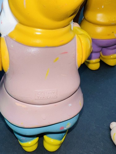 VTG 1992 Disney Snow White & The Seven Dwarfs 6” Vinyl Rubber Dwarfs - Picture 10 of 18