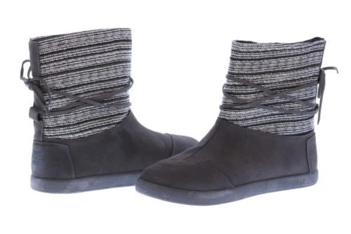 NUEVO Toms Nepal Castlerock Botines Juveniles Talla 12.5 Gris Tejido/Gamuza Cuero $69 Foto 4 de 4