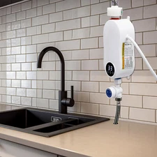 3500W Instant Hot Water Heater With Shower Head Tankless Electric Shower 110V US