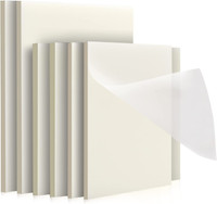 300 BläTter Transparente Haftnotizen, 6 Packungen Transparent Sticky Notes Set,