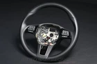 7P6419091C NGB Black Leather Steering Wheel Heater Multifunction OEM VW Touareg