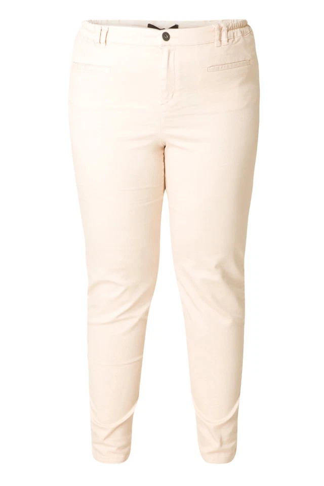 X Two Jeans Laught Regular Fit Stretch Hose Pants Damen Beige Größe 44 - Bild 1 von 1