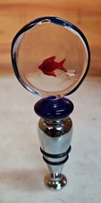 Red Fish in Resin Bottle Stopper
