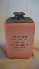 1 Corinthians 13:13 Heartwarmers Candle with Cover from Seagull Studios
