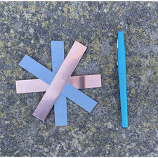 Raw Copper Stamping Blanks 5"x .75"- made from 16oz copper aprox 24 gauge 