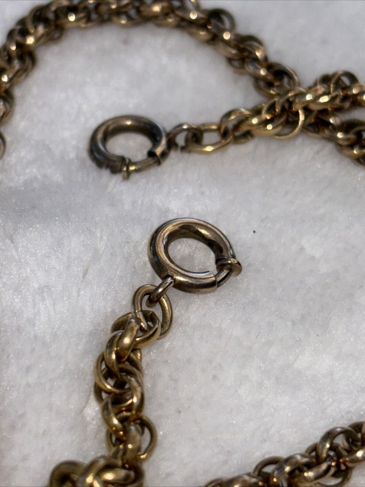 Antique OMD Draper GF Victorian Double Pocket Watch Fob TBar Chain eBay