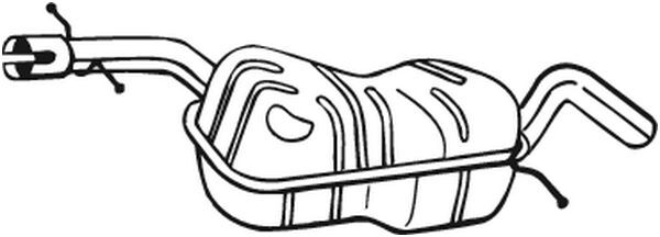 BOSAL 220-013 Middle Silencer for SKODA,VW