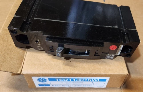NEW GE TED113015WL MOLDED CASE CIRCUIT BREAKER TED 1 POLE 277V 15 AMP - WL