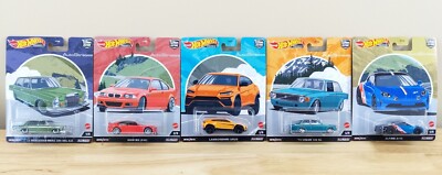 HOT WHEELS PREMIUM CAR CULTURE AutoStrasse - Set of 5 - 280 M3 URUS 142 - FPY86