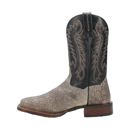 DAN POST Men's DP4181 ELGIN 11" Lizard Western Boot, Natural/Black, Size 9.5 D - Picture 3 of 7