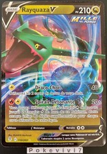 Carte Pokemon RAYQUAZA 110/203 V Ultra Rare Epée et Bouclier 7 EB07 FR NEUF
