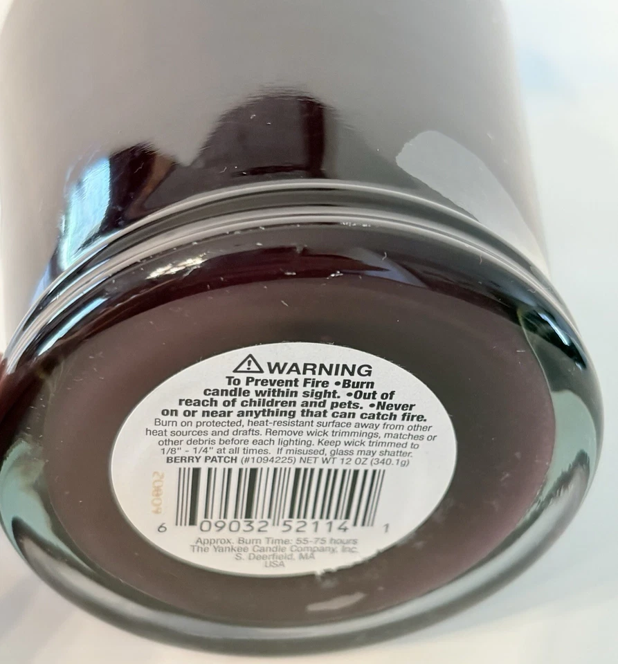 Yankee Candle Simply Home Berry Patch tarro de 12 oz - quemado una vez Foto 4 de 4