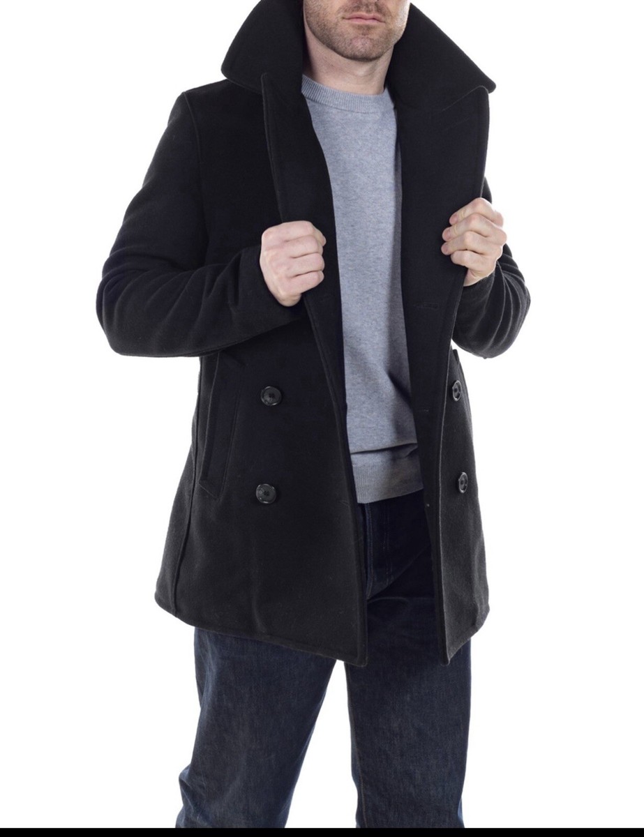極美品✨Schott 714US LONG MELTON PEA COAT Long Pea Coat