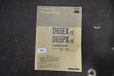 B929 - Komatsu Betriebs- & Wartungsanleitung A4 - D65EX-12 / D65PX-12 Planierr.