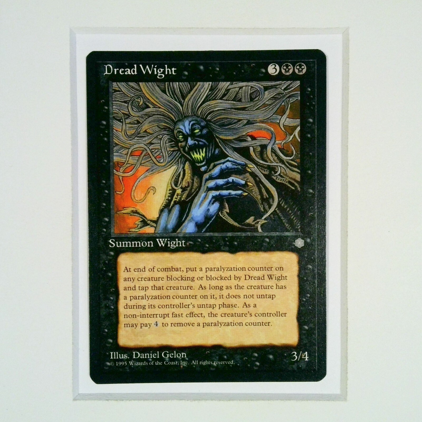 Dread Wight Ice Age 1995 Magic The Gathering MTG Rare Heavily Played