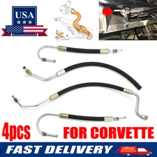 US For 1963 -79 Corvette Power Steering Hose Set Kit Small Block C2 C3 # 1505010