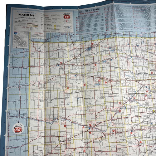 Vintage Kansas Road Map 1965 Phillips - Picture 3 of 4