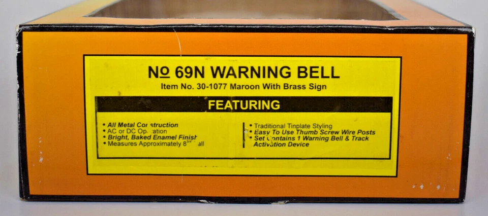 MTH RAILKING O GAUGE #69N WARNING BELL PRE-WAR REMAKE 30-1077 NEW MSRP $30 - Image 3 of 4