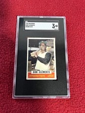 1962 BAZOOKA HAND CUT ROBERTO BOB CLEMENTE PITTSBURGH PIRATES CARD SGC 3 RARE