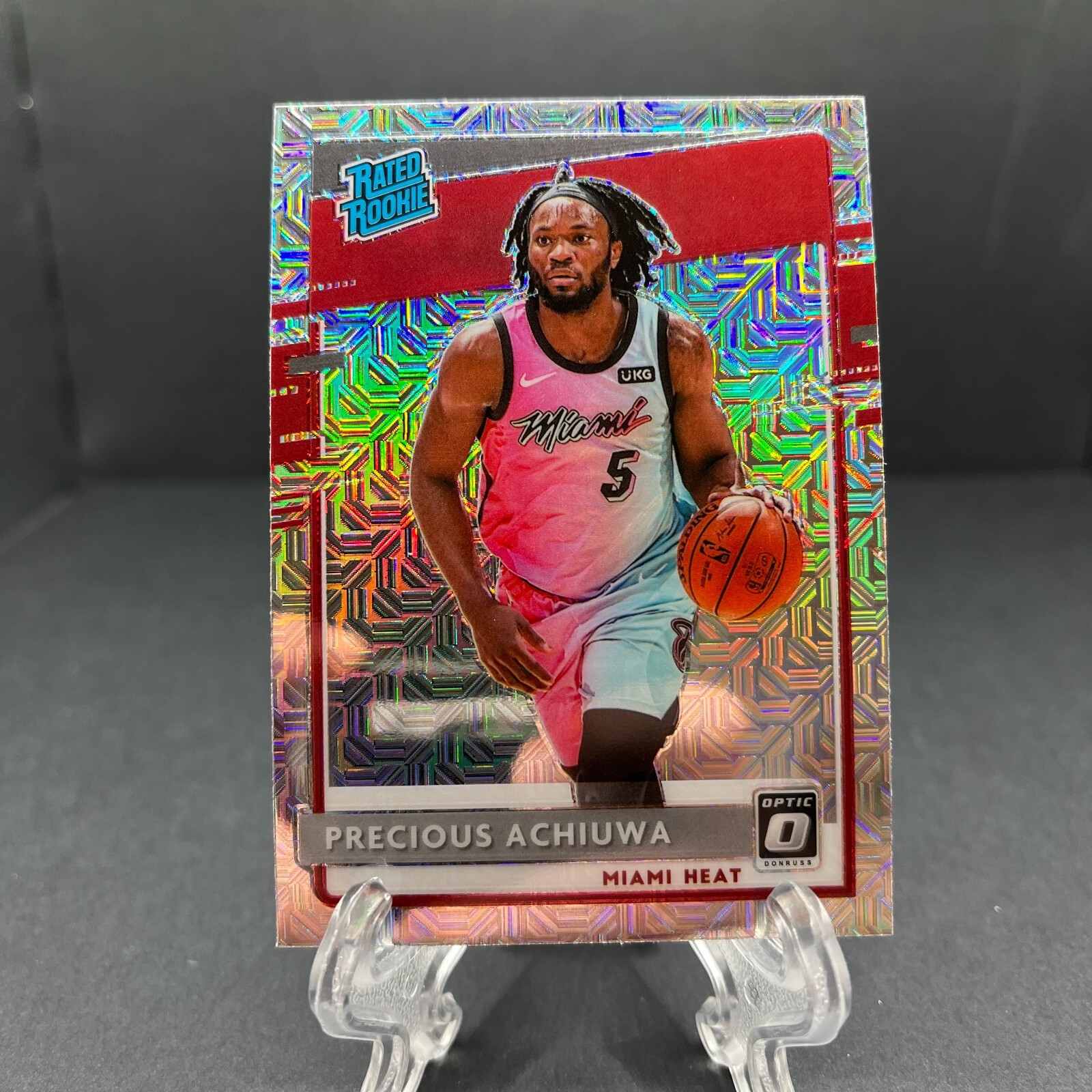 2020-21 Donruss Optic PRECIOUS ACHIUWA Rated Rookie Choice Mojo Silver #170