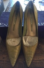 Vintage Enzo Angiolini Snakeskin Textured Pumps Size 7.5M