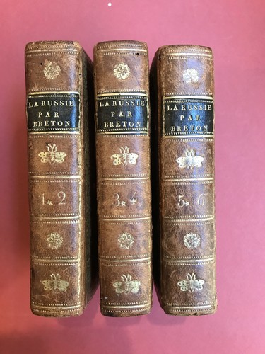Breton de La Martinière La Russie, ou moeurs, usages 1813 bella legatura illustr - Foto 2 di 7