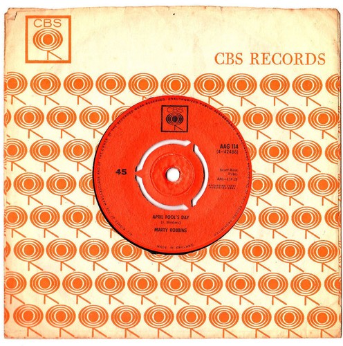 MARTY ROBBINS - DEVIL WOMAN / APRIL FOOL'S DAY. UK ORIG 7" & CO/SLEEVE. N/MINT - Picture 2 of 2