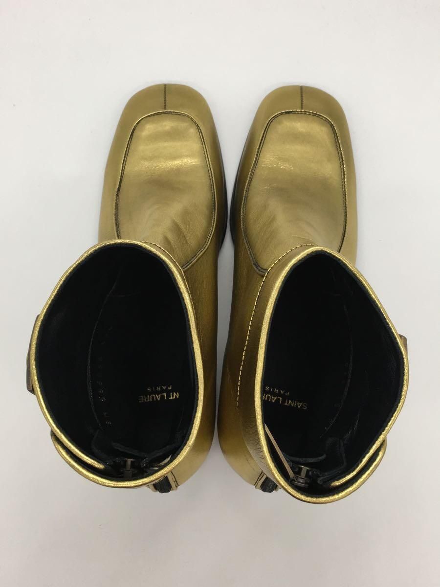 STIVALI CORTI SAINT LAURENT 39 5 oro usati
